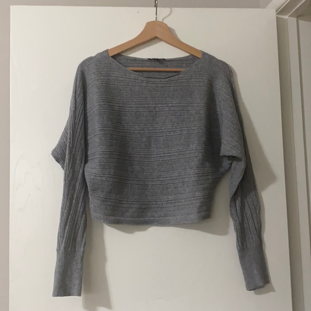 Gray Dolman Sweater - size Small